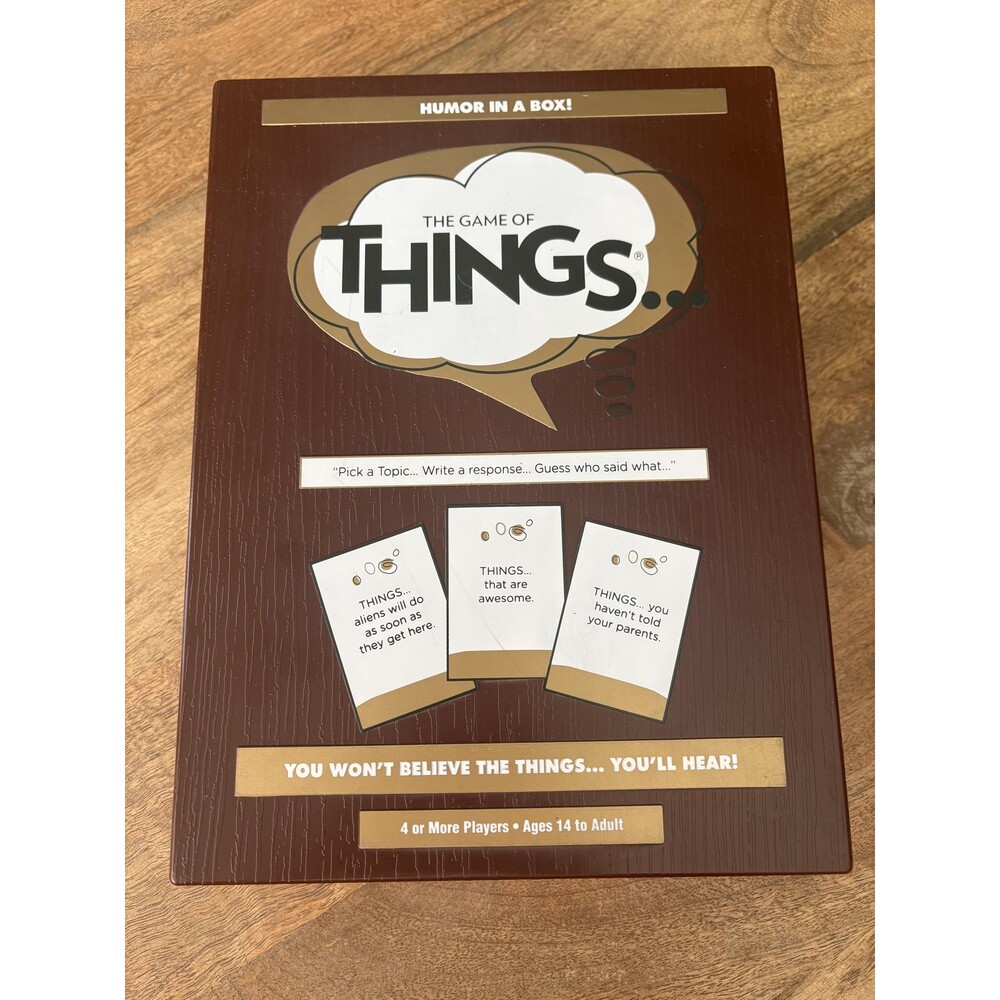 NEW Open Box The Game Of Things Party Game PlayMonster 4+ Players Ages 14+ Funny